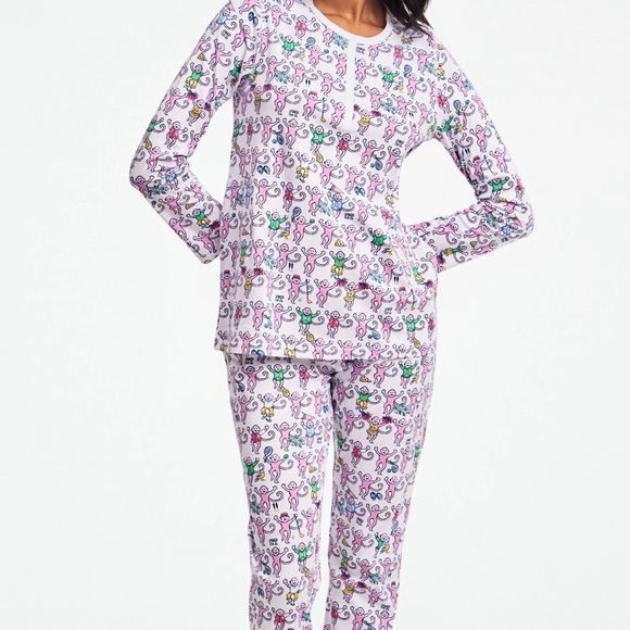 Roller Rabbit CT Monkey Pajama Set - Picture 2 of 2
